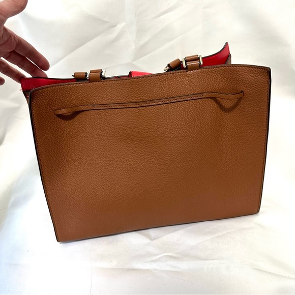 Kate Spade Warm Cognac Hayes Street Isobel Satchel Tote - Picture 5 of 10